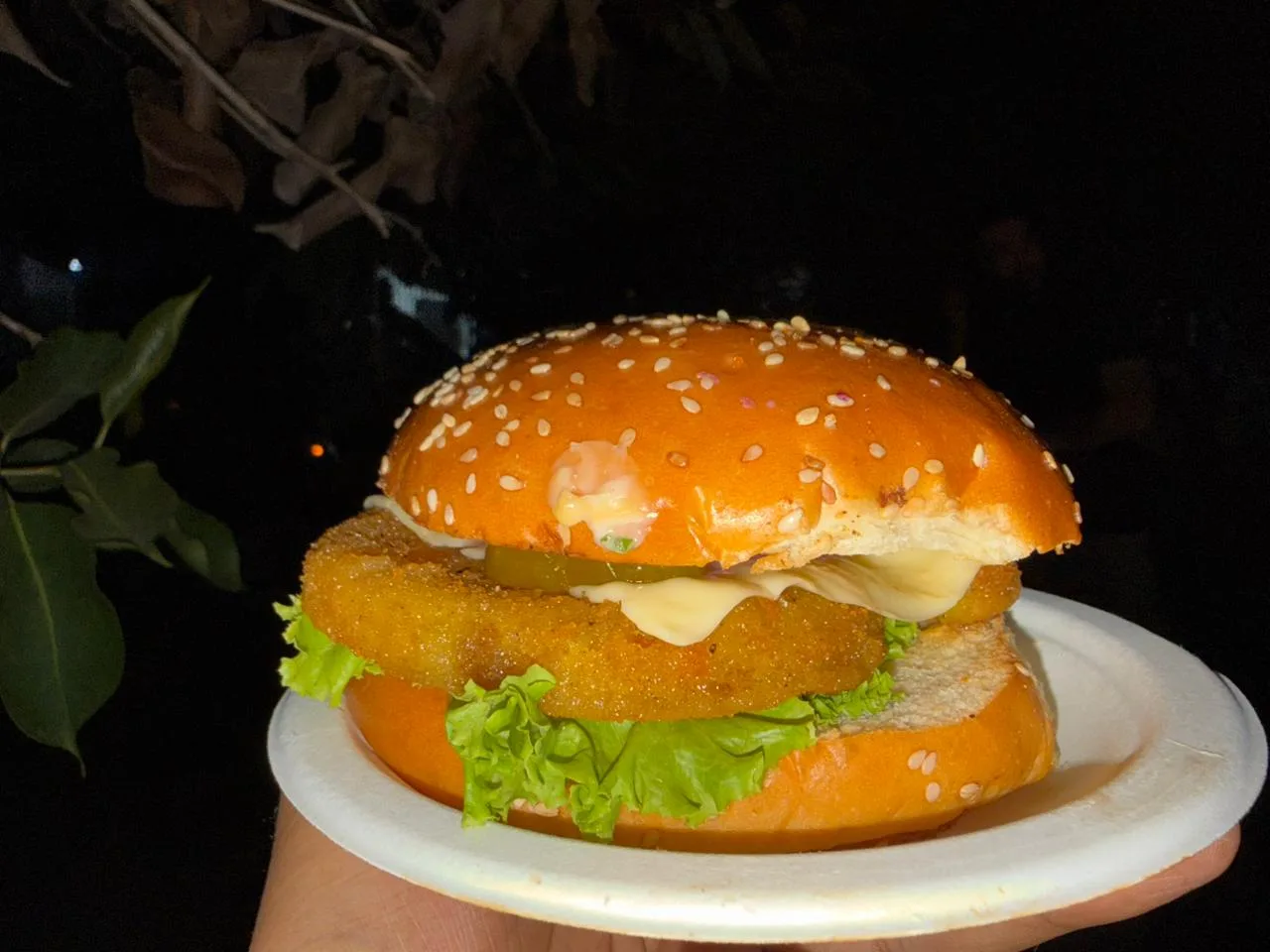Double-stack burger Before