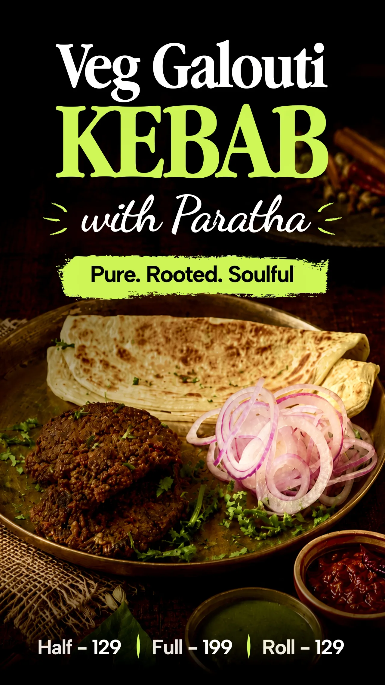 Kebab parantha, north indian & kebabs food photography by Pleny