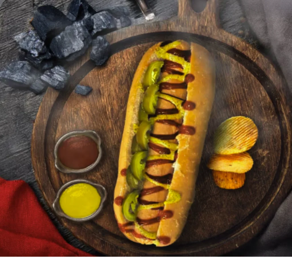 BBQ jalapeño dog Before