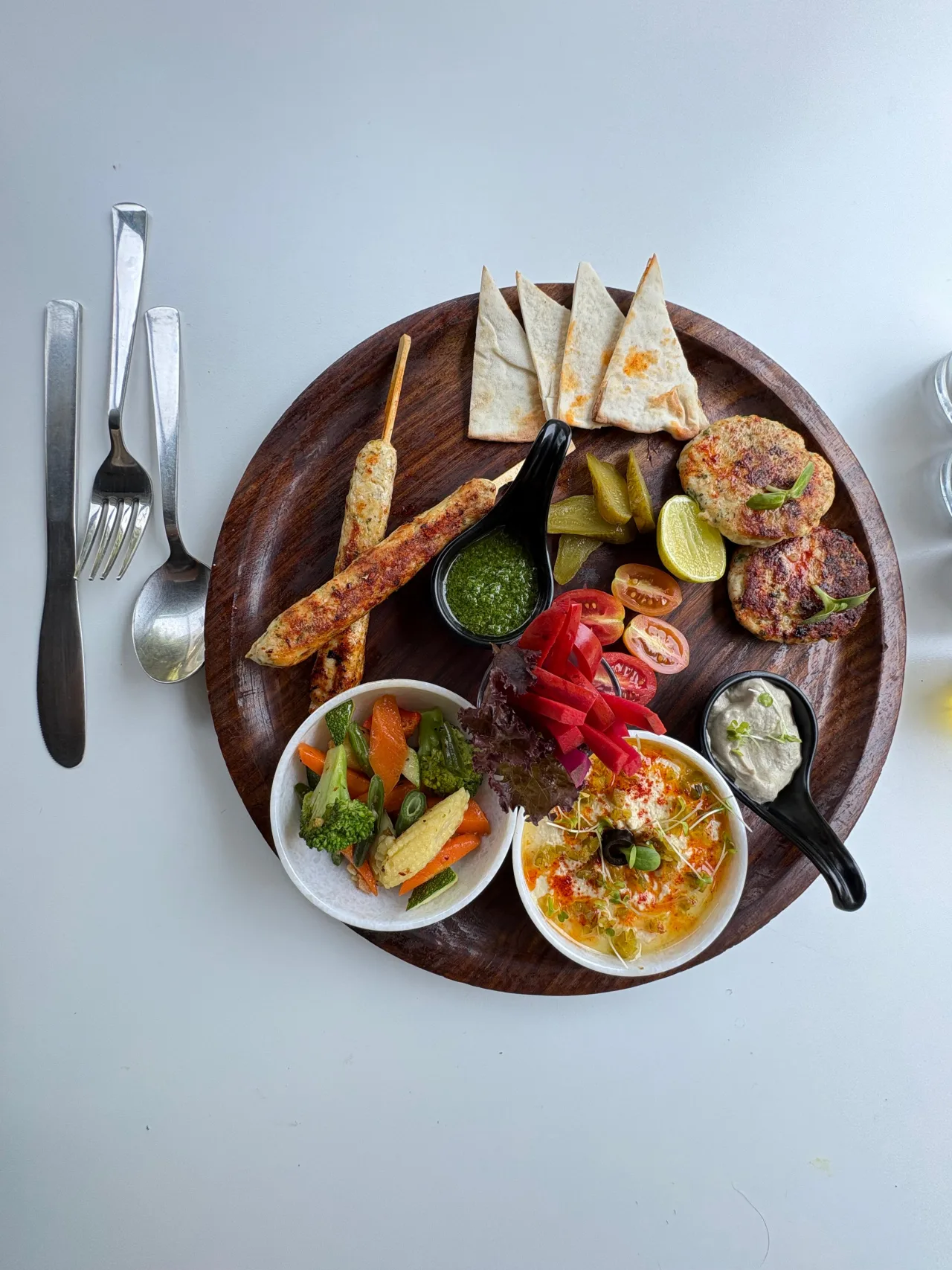 Medi kebab platter (non-veg) Before