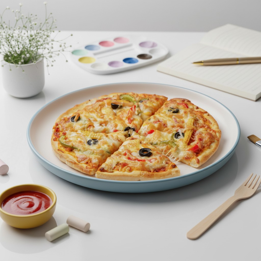 Farmhouse pizza — Hustle — restyled by Photosfix
