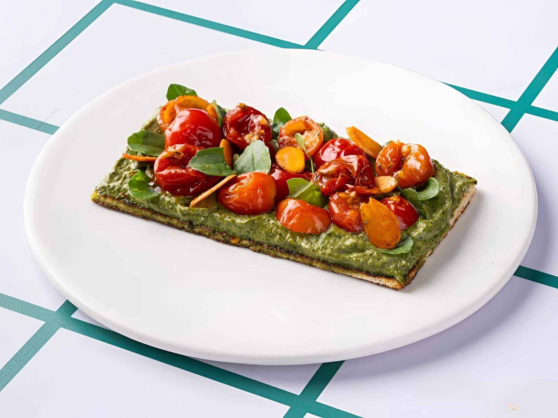Bright modern healthy cafe — supporting dish in this style