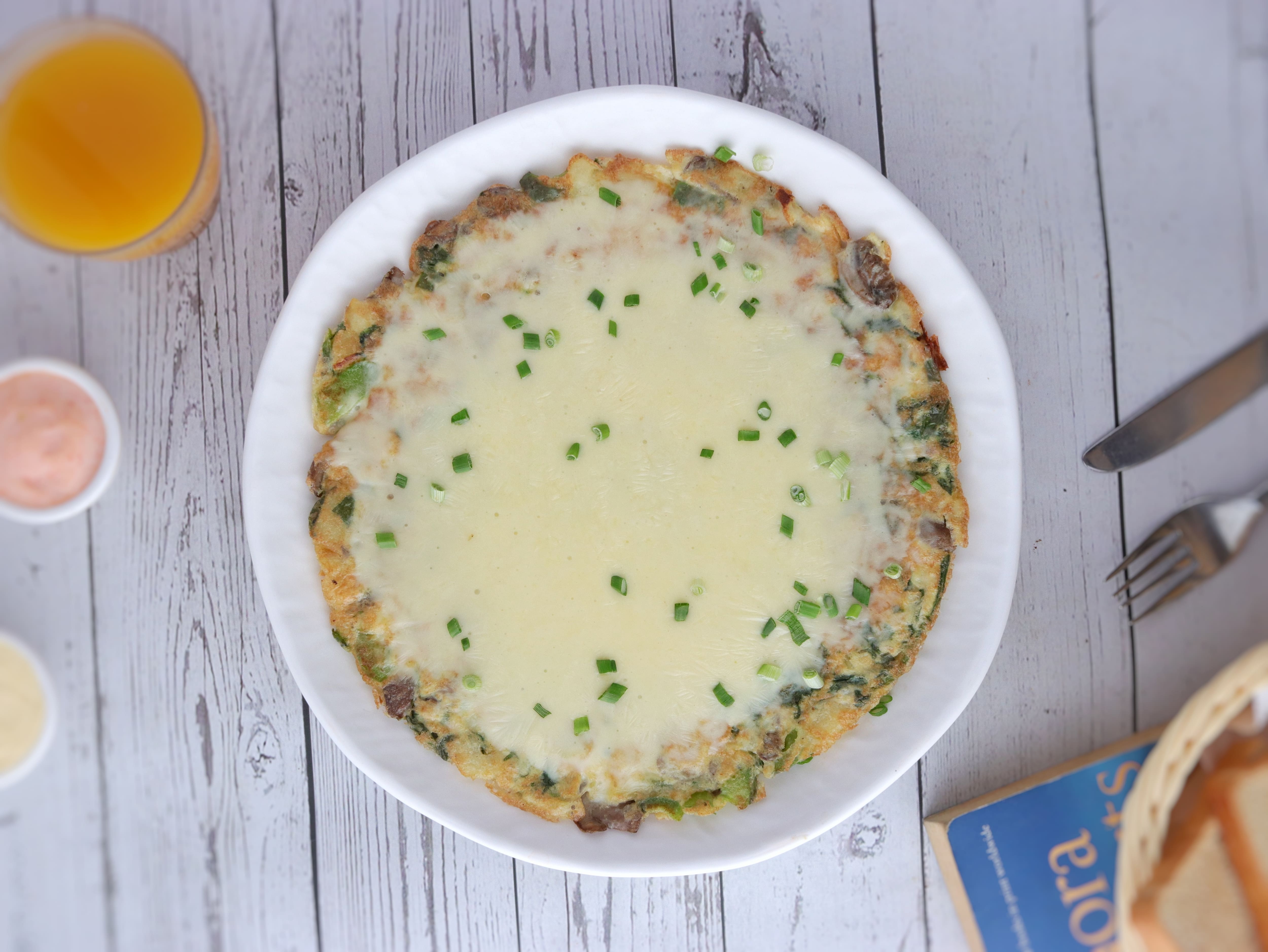 Cozy playful all-day breakfast cafe — supporting dish in this style