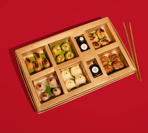 Craft-casual pan-Asian delivery aesthetic — dish photographed in this style