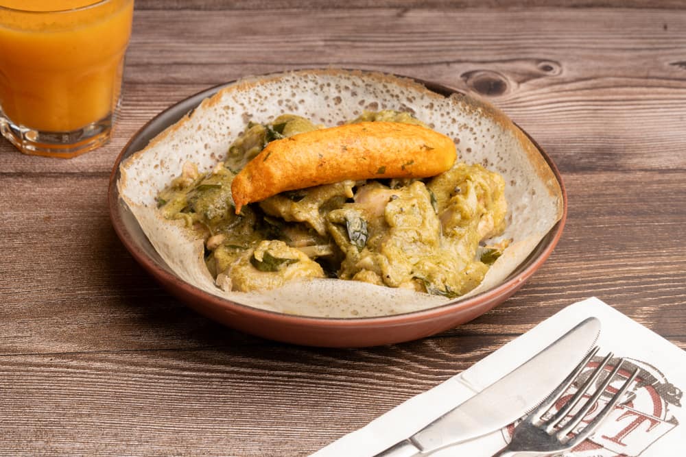 Warm — supporting dish in this style